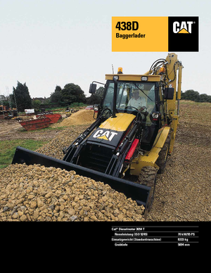 बैकहो लोडर Caterpillar 438 D 4x4