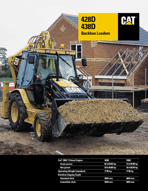 बैकहो लोडर Caterpillar 438 D 4x4