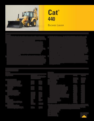 बैकहो लोडर Caterpillar 440
