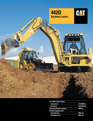 बैकहो लोडर Caterpillar 442 D 4x4