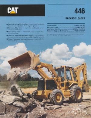 बैकहो लोडर Caterpillar 446