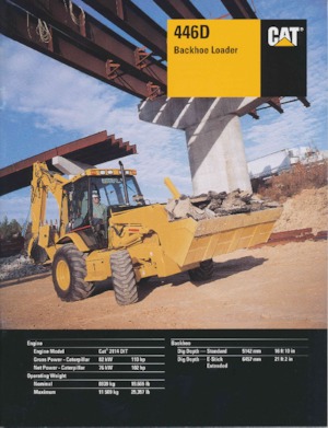 बैकहो लोडर Caterpillar 446 D