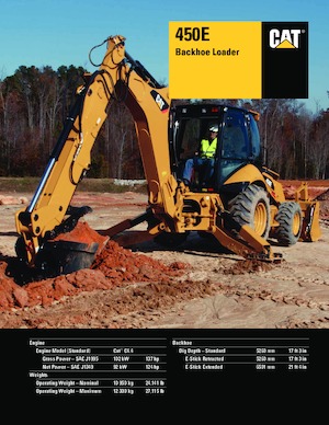 बैकहो लोडर Caterpillar 450 E