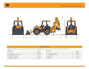 बैकहो लोडर JCB 4CX 14FT