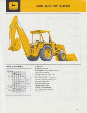 बैकहो लोडर John Deere Construction 500 C