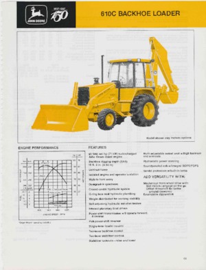 बैकहो लोडर John Deere Construction 610 C