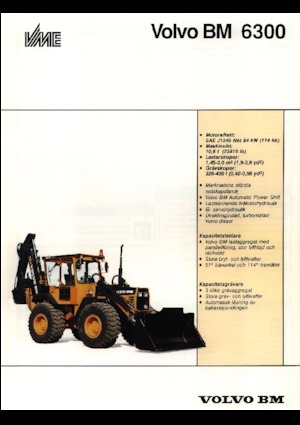 बैकहो लोडर Volvo 6300*