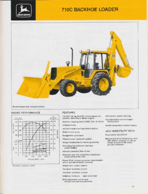 बैकहो लोडर John Deere Construction 710 C