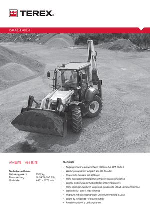 बैकहो लोडर Terex 970 elite