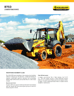 बैकहो लोडर New Holland B75D