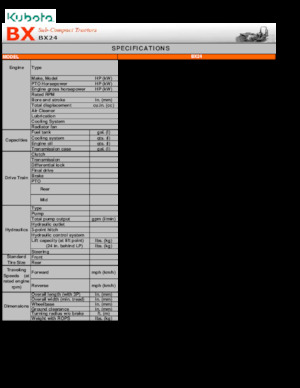 बैकहो लोडर Kubota BX 24