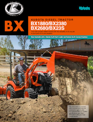 बैकहो लोडर Kubota BX23S