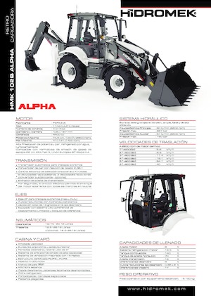 बैकहो लोडर Hidromek HMK 102 B Alpha