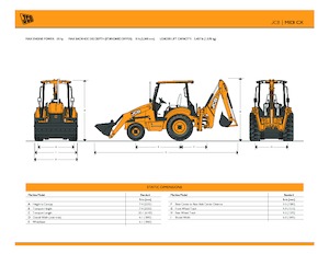 बैकहो लोडर JCB Midi CX