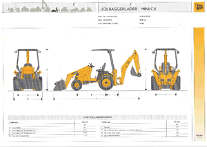बैकहो लोडर JCB Mini CX