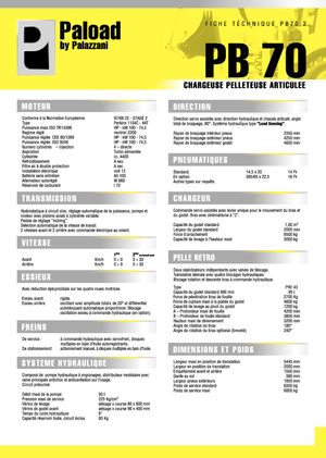 बैकहो लोडर Palazzani PB 70