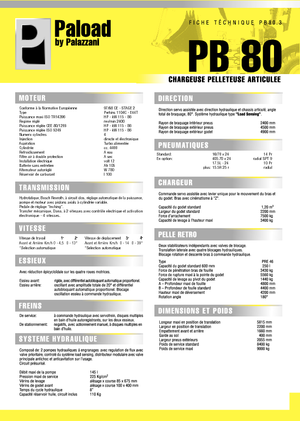 बैकहो लोडर Palazzani PB 80