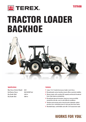 बैकहो लोडर Terex TX 760 B