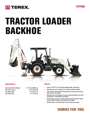 बैकहो लोडर Terex TX 760 B