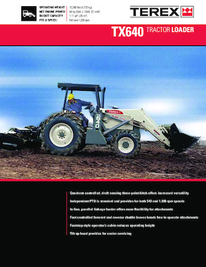 बैकहो लोडर Terex TX640