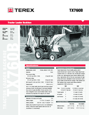 बैकहो लोडर Terex TX760 B