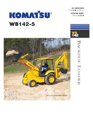 बैकहो लोडर Komatsu WB 142-5