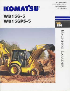 बैकहो लोडर Komatsu WB 156 PS-5