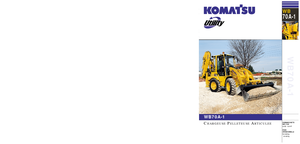 बैकहो लोडर Komatsu WB70A-1