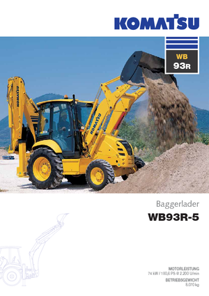 बैकहो लोडर Komatsu WB93R-5E0