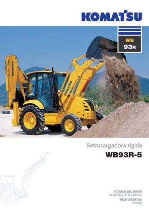 बैकहो लोडर Komatsu WB93R-5E0