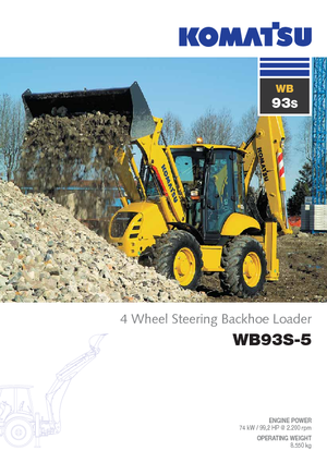 बैकहो लोडर Komatsu WB93S-5E0