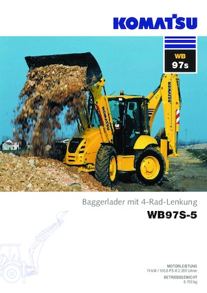बैकहो लोडर Komatsu WB97S-5 