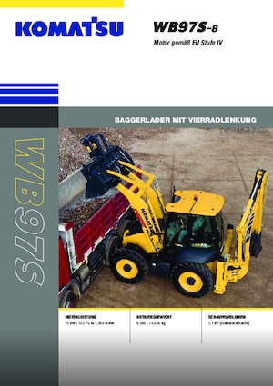 बैकहो लोडर Komatsu WB97S-8E0