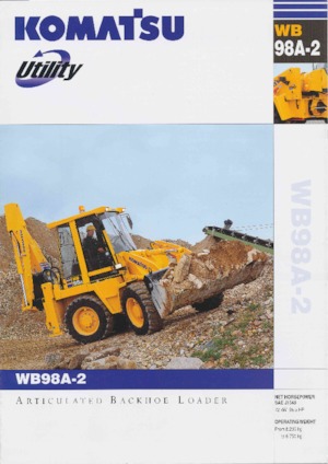 बैकहो लोडर Komatsu WB98A-2
