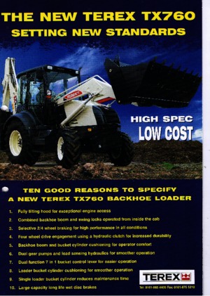 बैकहो लोडर Terex TX 760