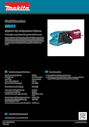 बेल्ट सैंडर Makita 9911