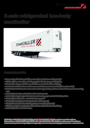 बॉक्स / ड्राई वैन सेमी ट्रेलर Schwarzmüller 3-axle refrigerated box-body semitrailer
