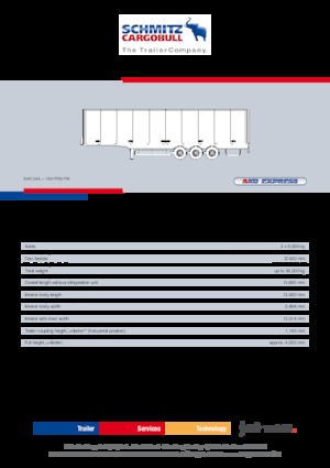 बॉक्स / ड्राई वैन सेमी ट्रेलर Schmitz Cargobull S.KO 24/L – 13.5 FP25 FW