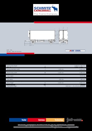 एन्क्लोज़्ड बॉक्स ट्रेलर Schmitz Cargobull A.KO