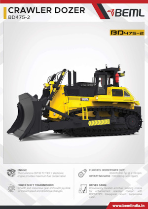 बुलडोजर Beml BD475-2
