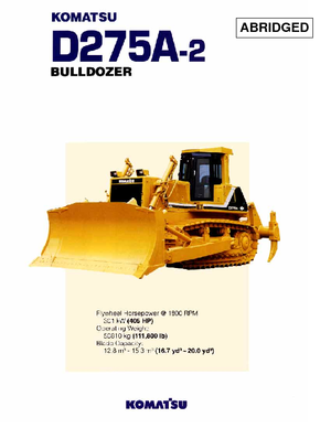 बुलडोजर Komatsu D275A-2