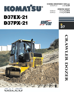 बुलडोजर Komatsu D37EX-21A