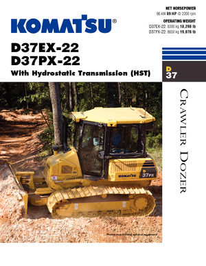 बुलडोजर Komatsu D37PX-22