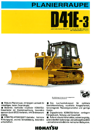 बुलडोजर Komatsu D41E-3