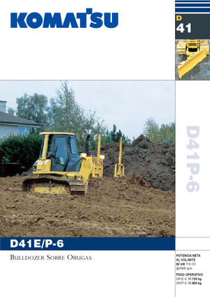 बुलडोजर Komatsu D41E-6