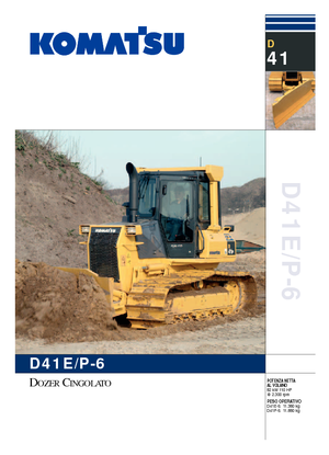 बुलडोजर Komatsu D41E-6