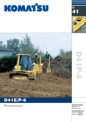 बुलडोजर Komatsu D41E-6