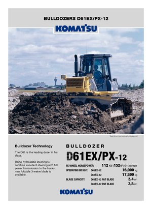 बुलडोजर Komatsu D61PX-12
