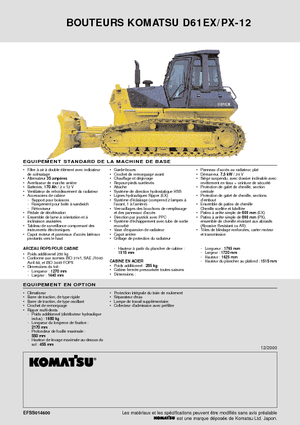 बुलडोजर Komatsu D61PX-12