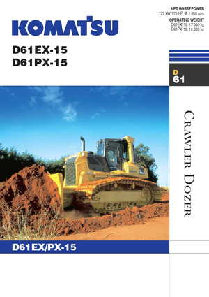 बुलडोजर Komatsu D61EX-15E0